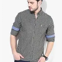 Checked Slim Fit Shirt long sleeves